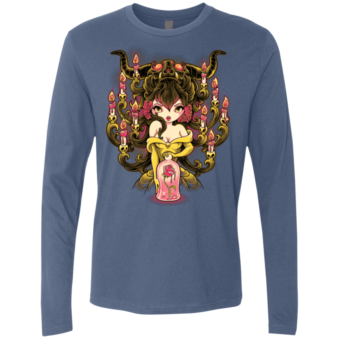 T-Shirts Indigo / Small Candelabra Men's Premium Long Sleeve