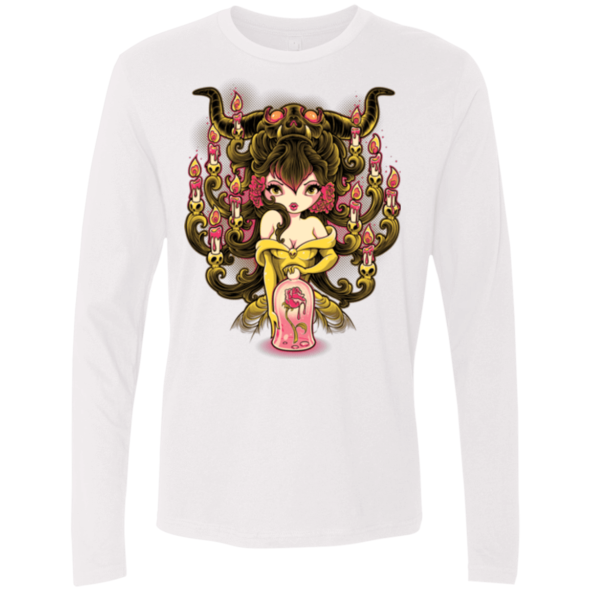 T-Shirts White / Small Candelabra Men's Premium Long Sleeve