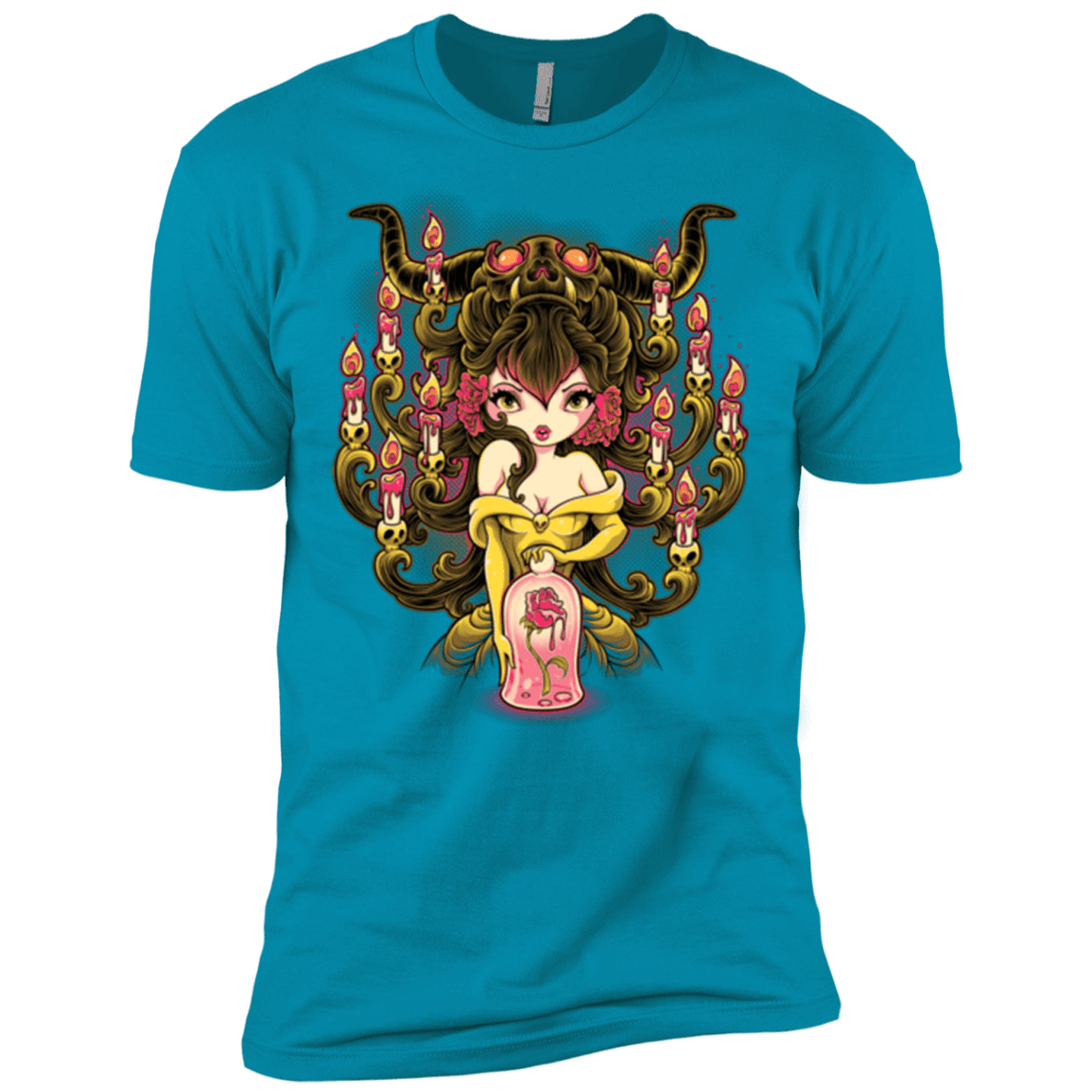 T-Shirts Turquoise / X-Small Candelabra Men's Premium T-Shirt