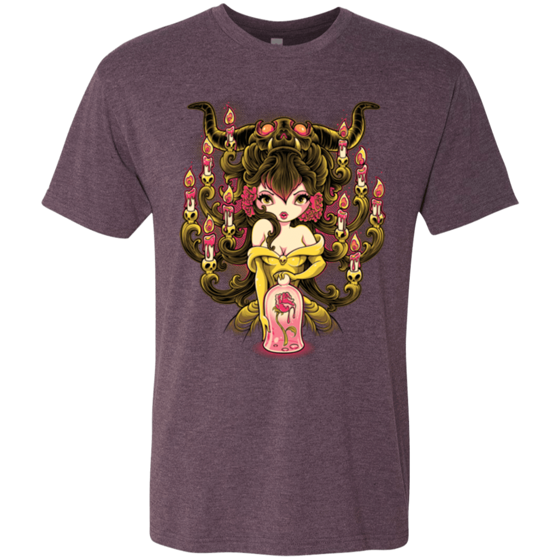T-Shirts Vintage Purple / Small Candelabra Men's Triblend T-Shirt