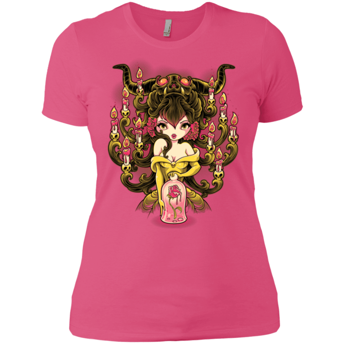T-Shirts Hot Pink / X-Small Candelabra Women's Premium T-Shirt