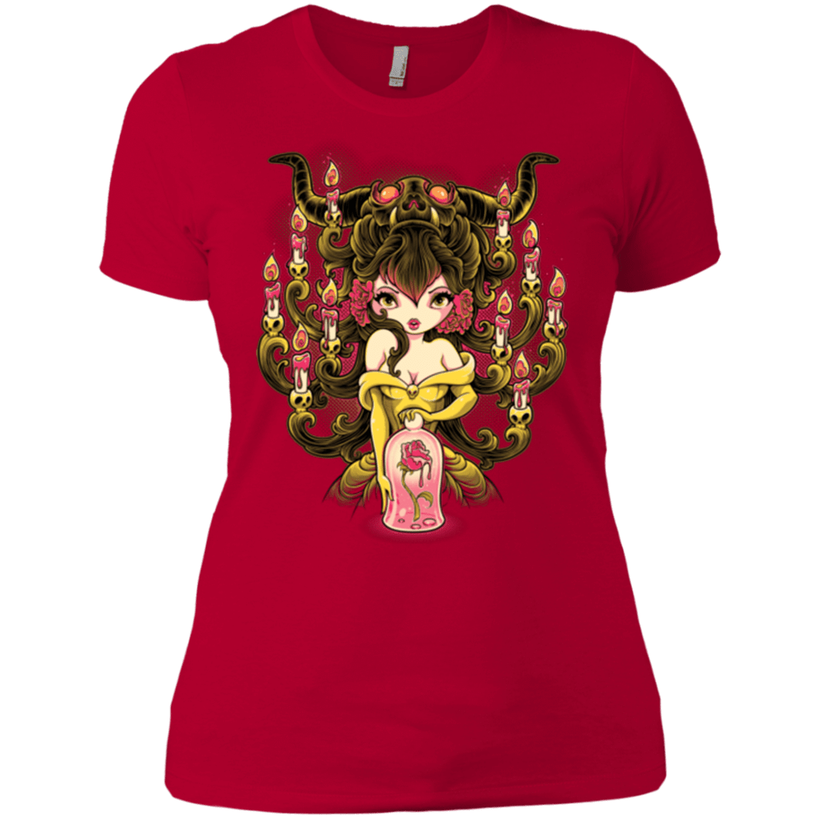 T-Shirts Red / X-Small Candelabra Women's Premium T-Shirt