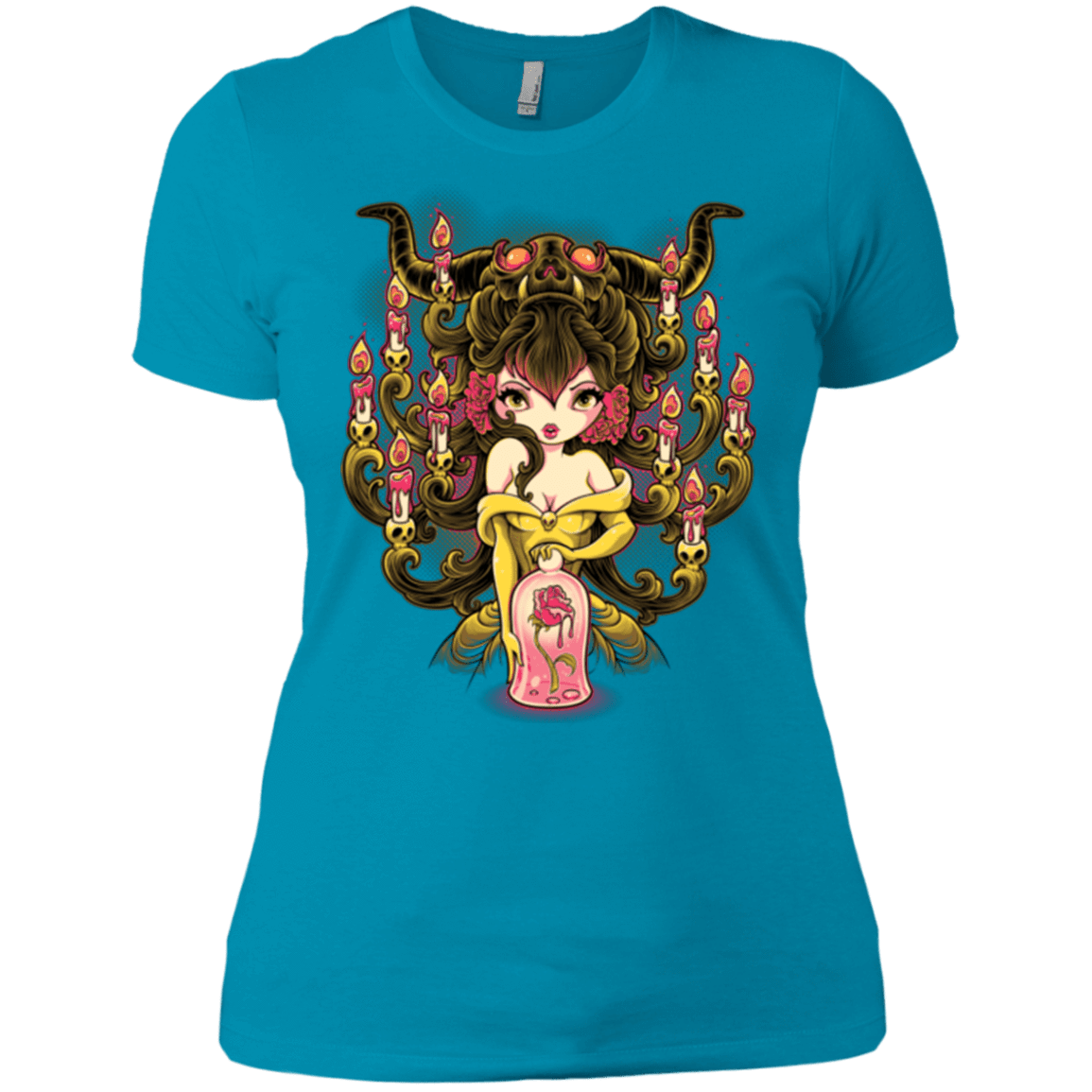 T-Shirts Turquoise / X-Small Candelabra Women's Premium T-Shirt