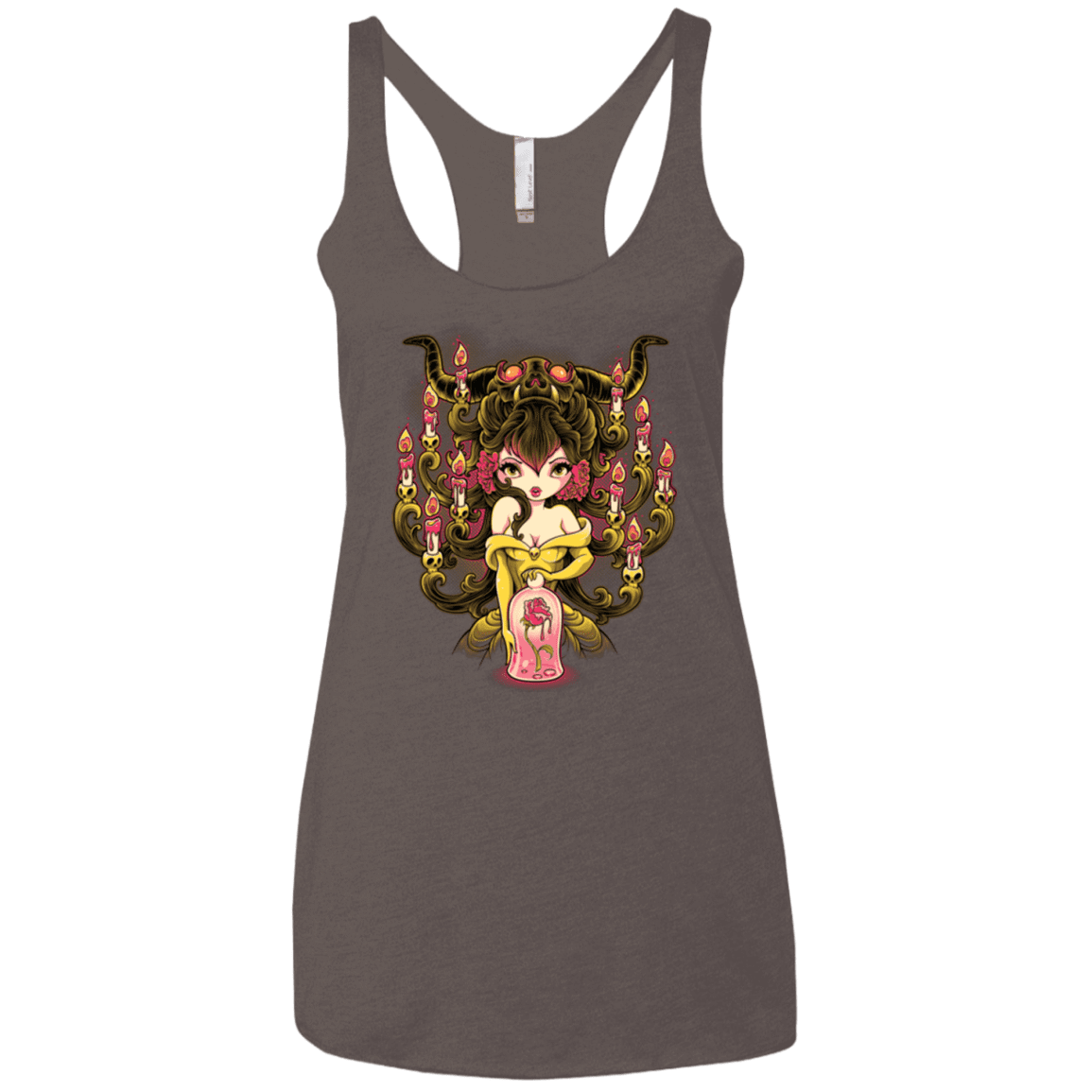 T-Shirts Macchiato / X-Small Candelabra Women's Triblend Racerback Tank