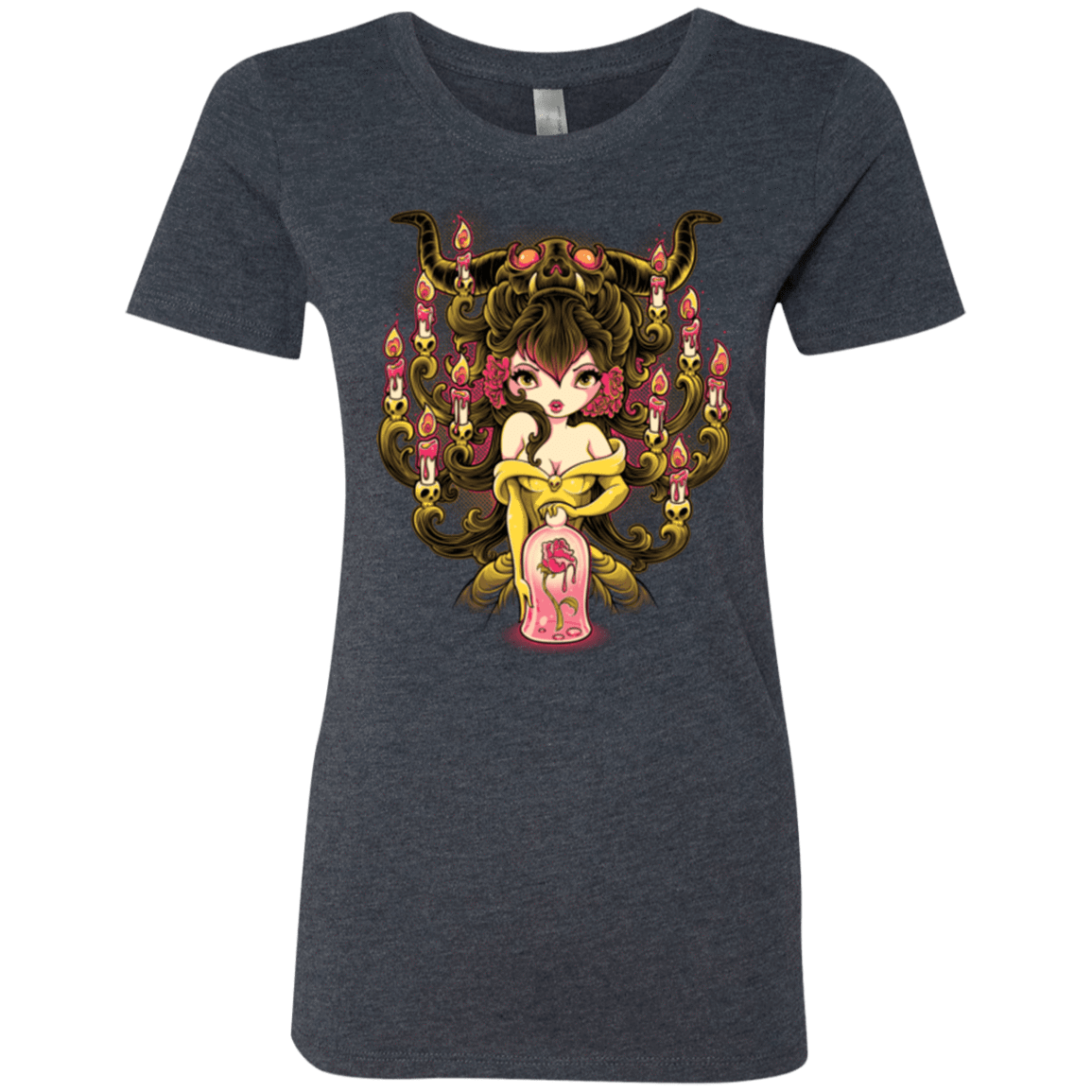 T-Shirts Vintage Navy / Small Candelabra Women's Triblend T-Shirt