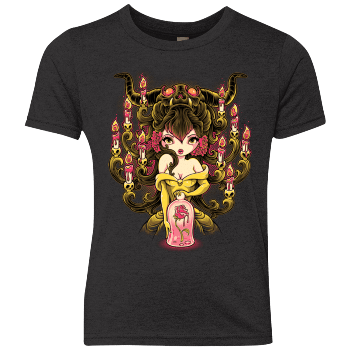 T-Shirts Vintage Black / YXS Candelabra Youth Triblend T-Shirt