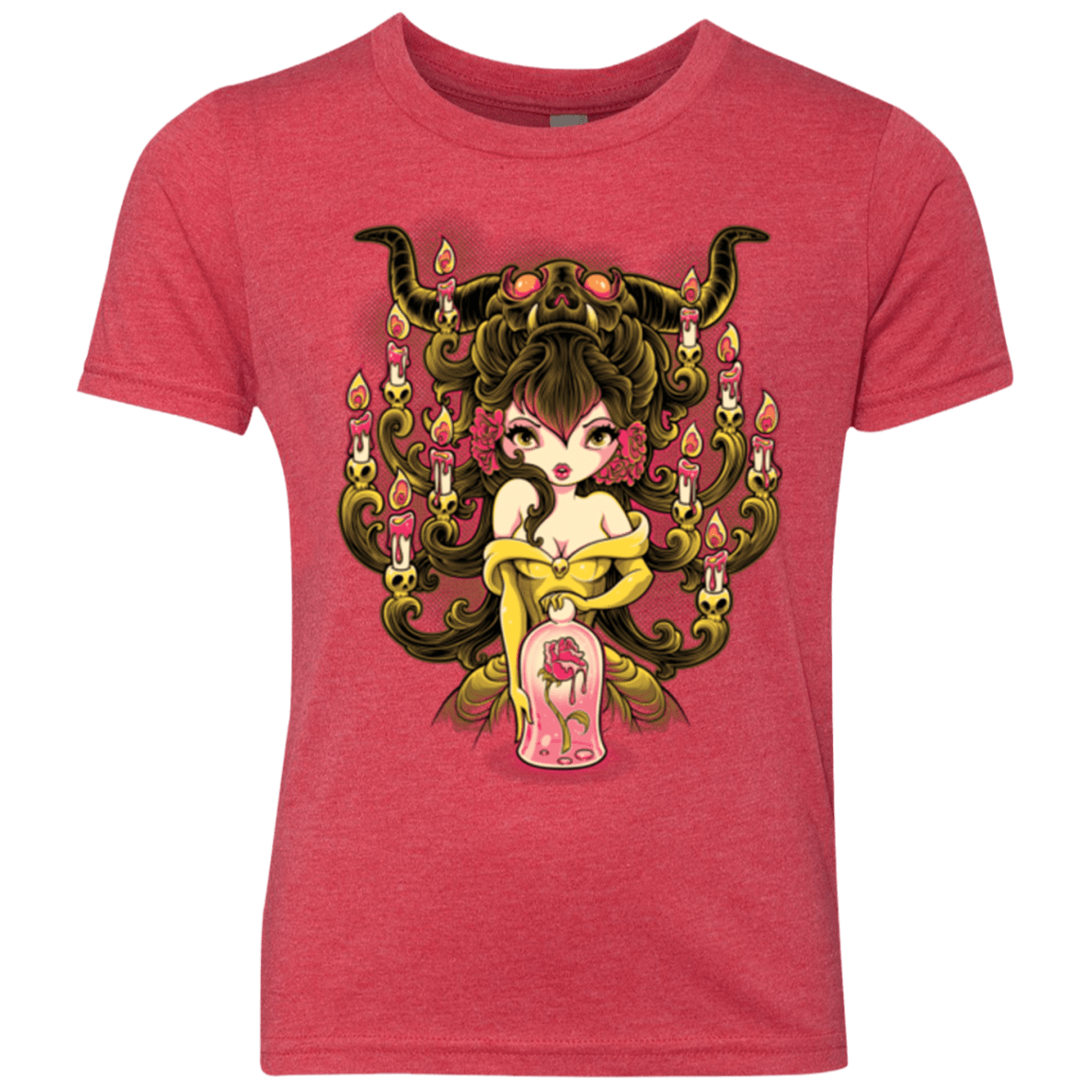 T-Shirts Vintage Red / YXS Candelabra Youth Triblend T-Shirt