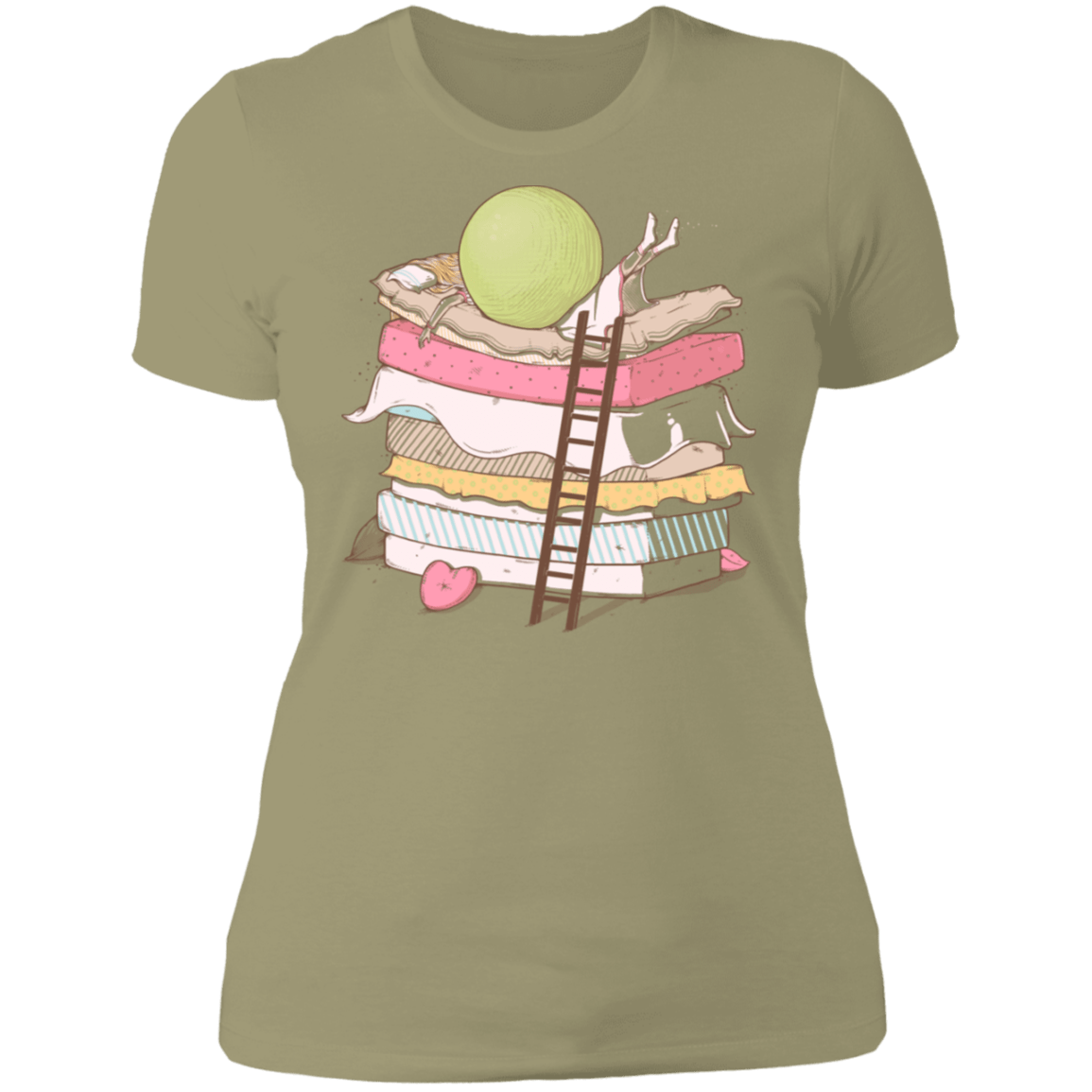 T-Shirts Light Olive / S Cant Sleep Women's Premium T-Shirt
