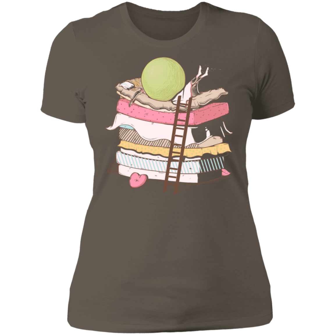 T-Shirts Warm Grey / S Cant Sleep Women's Premium T-Shirt