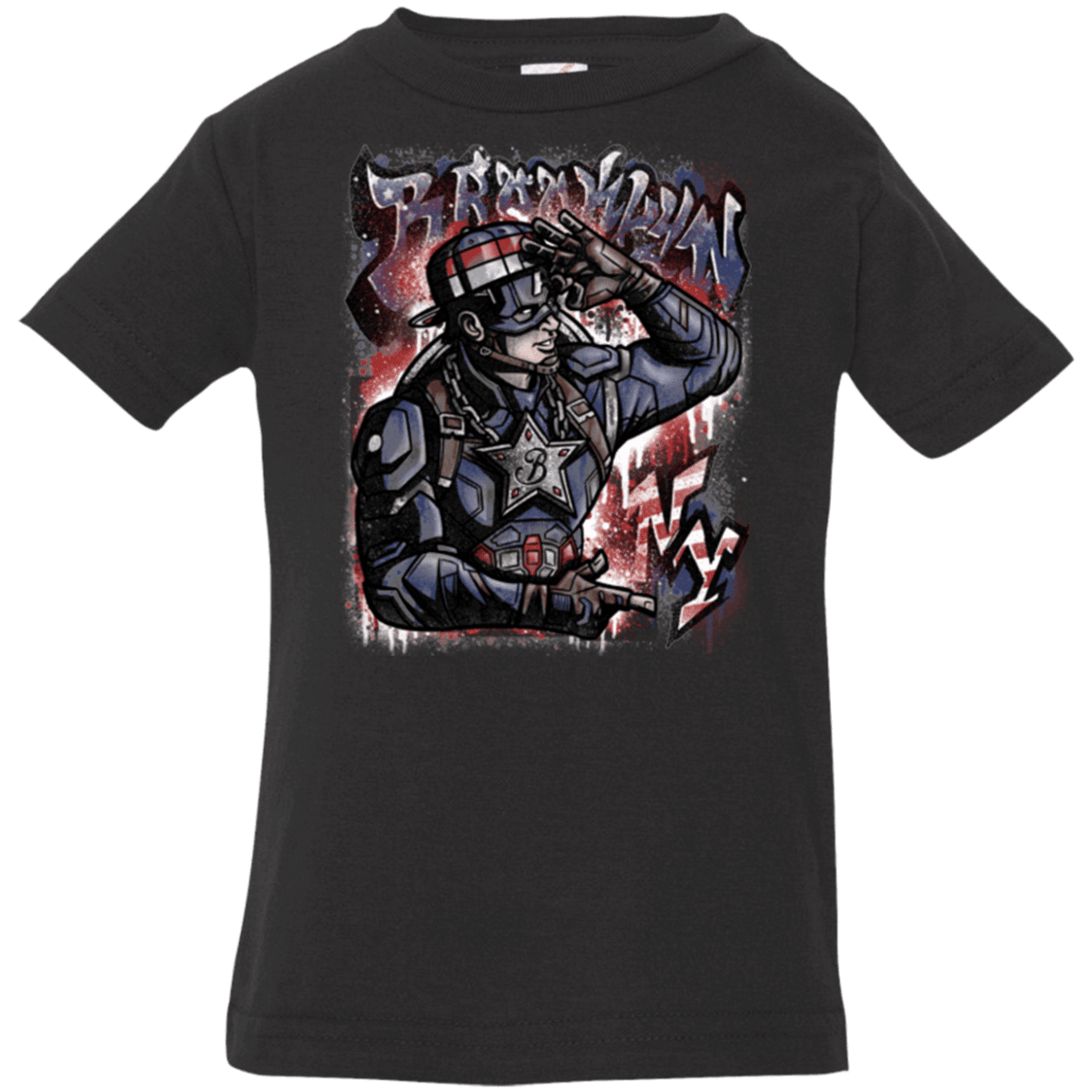 T-Shirts Black / 6 Months Cap Brooklyn Infant PremiumT-Shirt