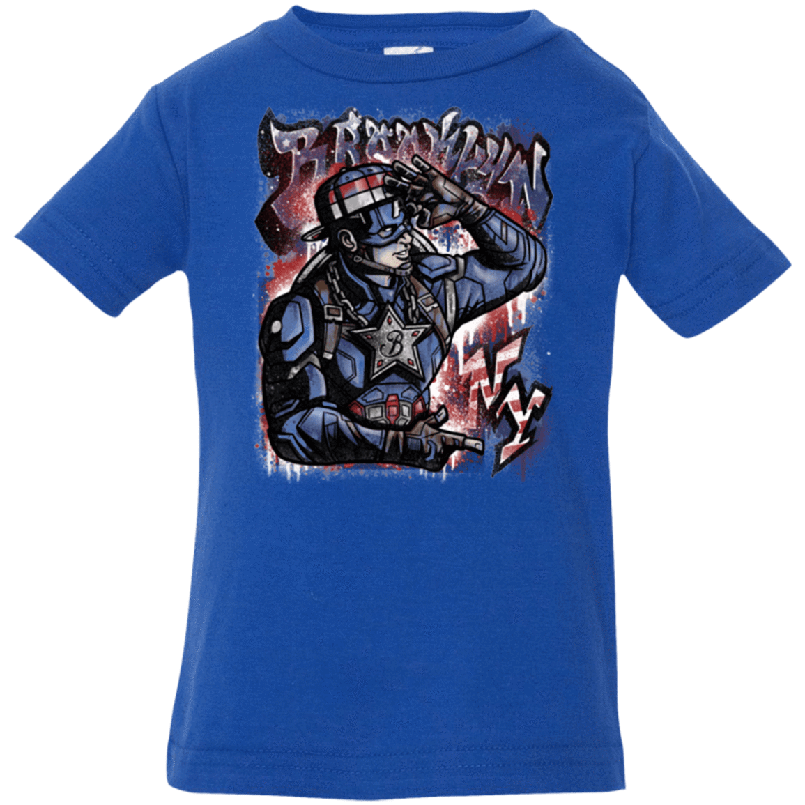 T-Shirts Royal / 6 Months Cap Brooklyn Infant PremiumT-Shirt