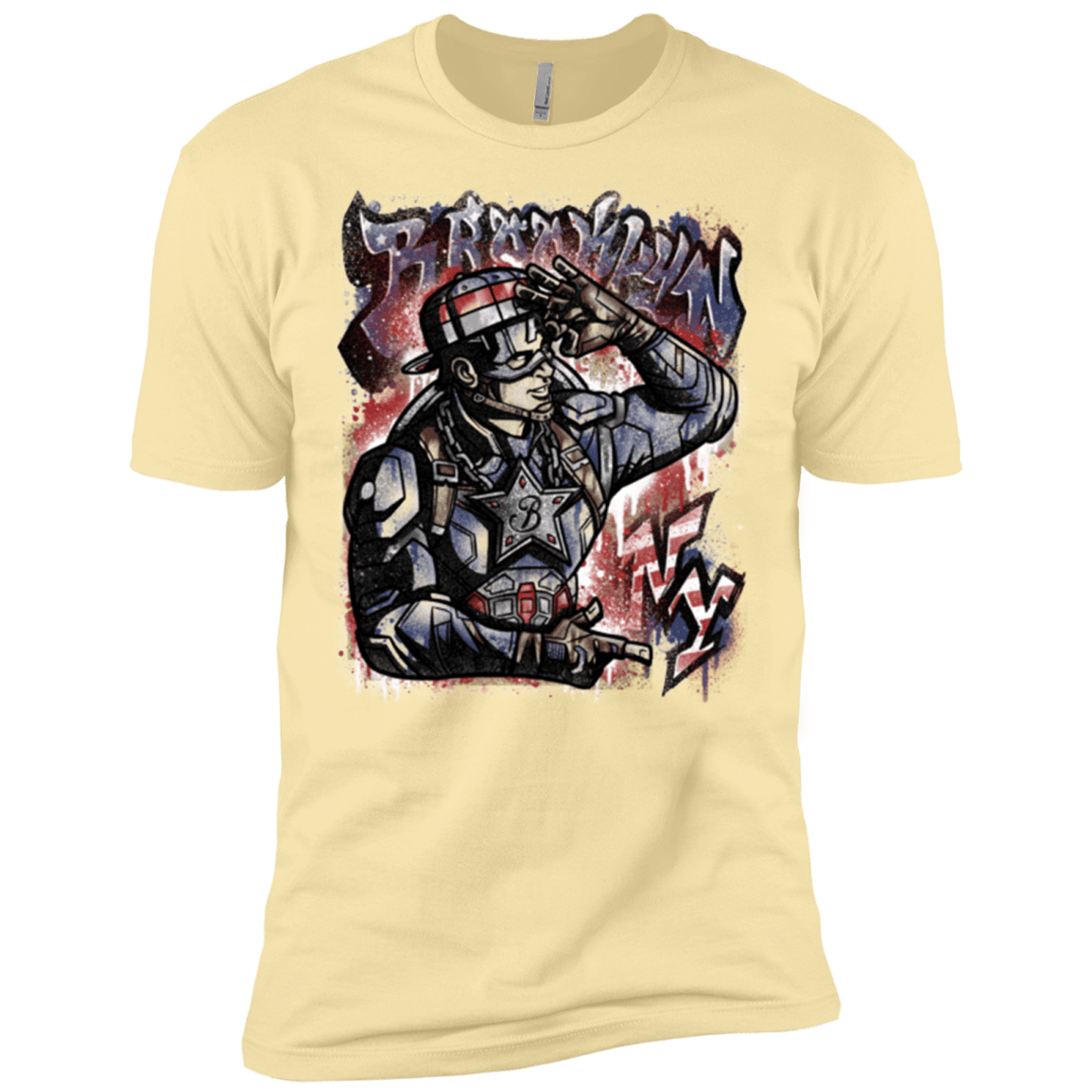 T-Shirts Banana Cream / X-Small Cap Brooklyn Men's Premium T-Shirt