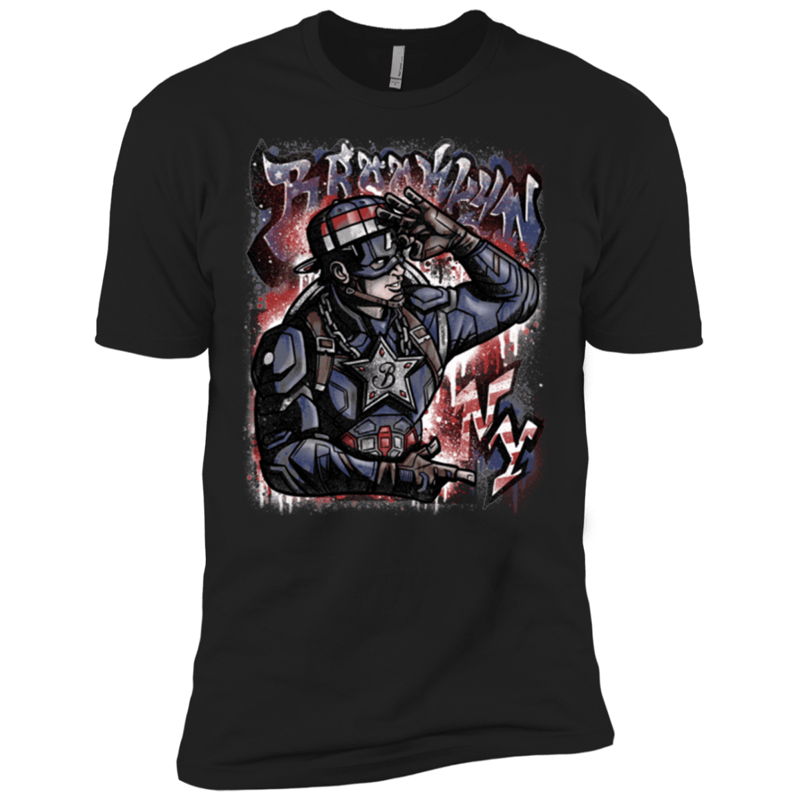 T-Shirts Black / X-Small Cap Brooklyn Men's Premium T-Shirt