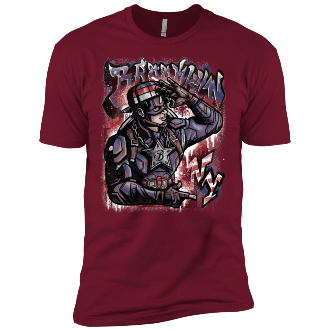 T-Shirts Cardinal / X-Small Cap Brooklyn Men's Premium T-Shirt