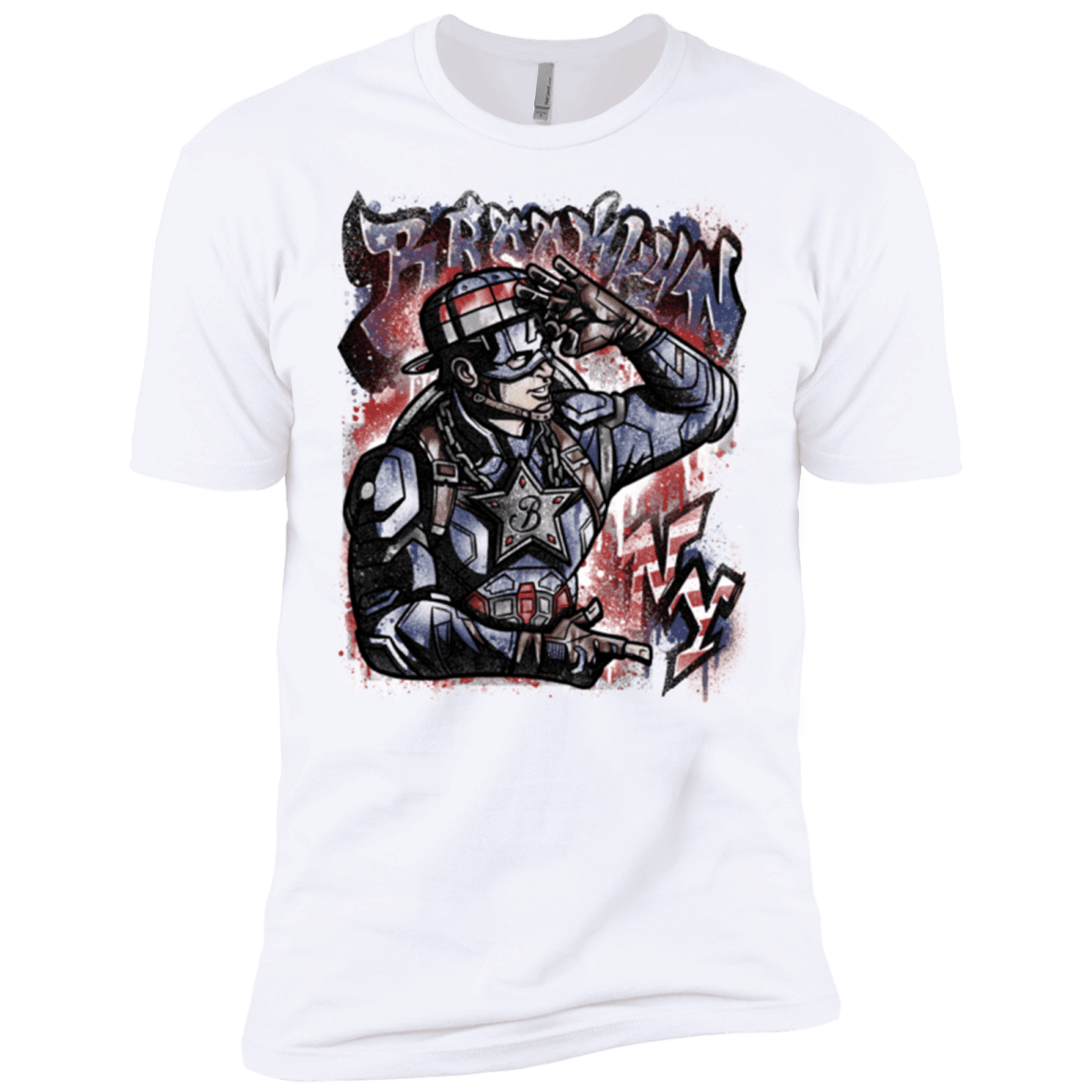 T-Shirts White / X-Small Cap Brooklyn Men's Premium T-Shirt