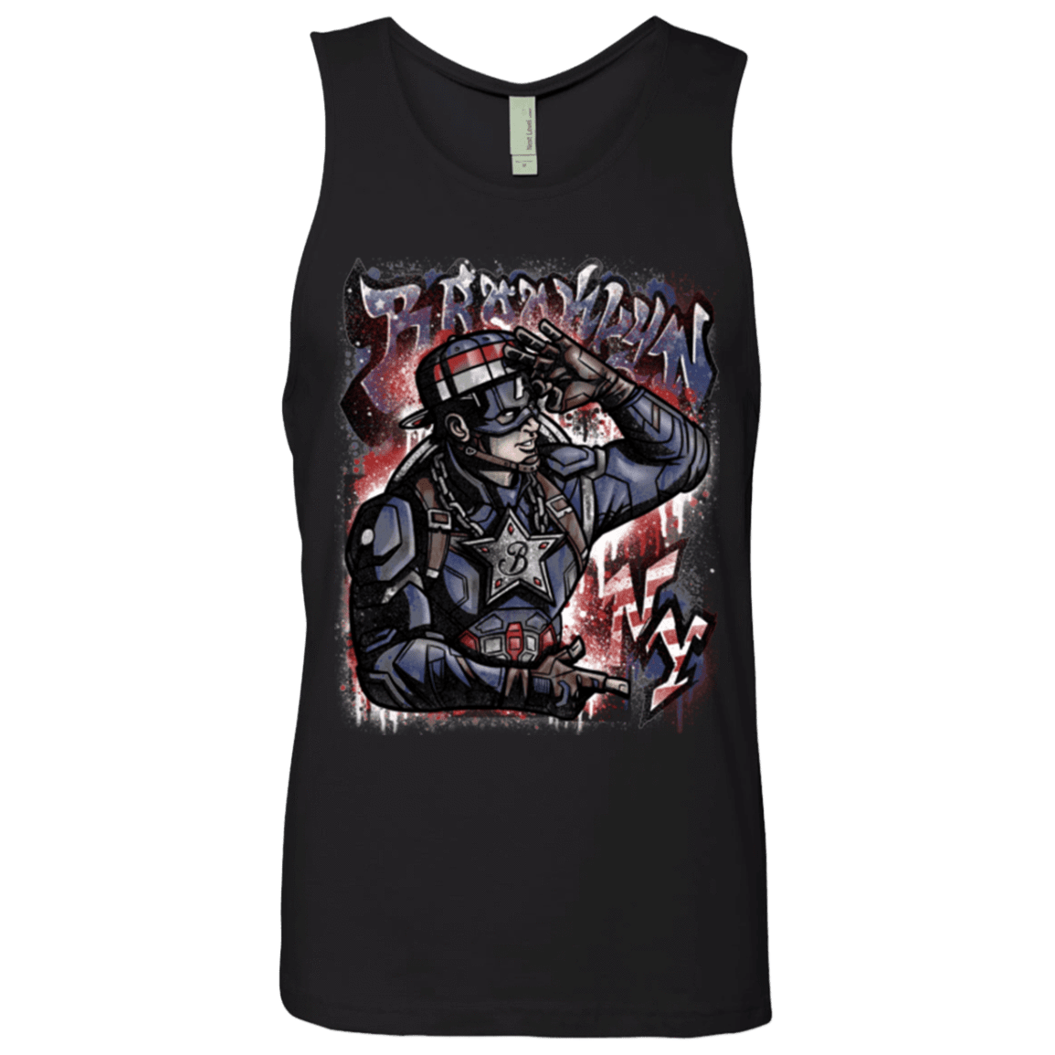 T-Shirts Black / Small Cap Brooklyn Men's Premium Tank Top