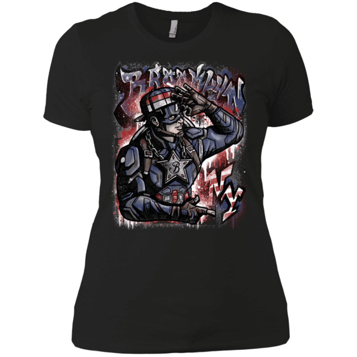 T-Shirts Black / X-Small Cap Brooklyn Women's Premium T-Shirt