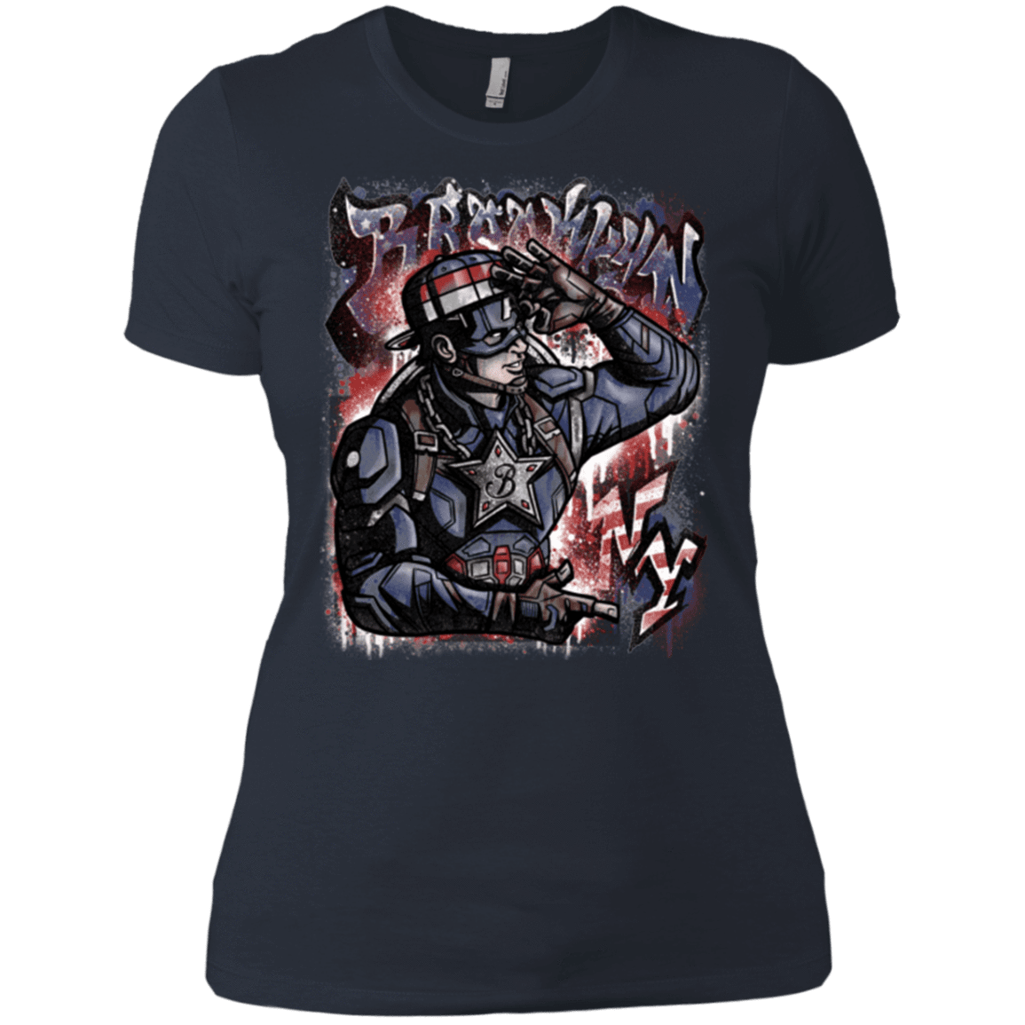 T-Shirts Indigo / X-Small Cap Brooklyn Women's Premium T-Shirt
