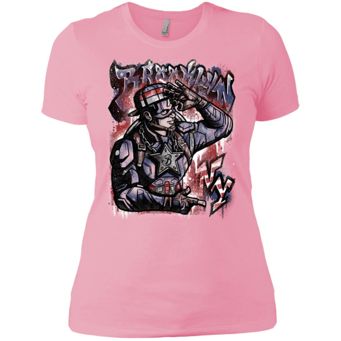 T-Shirts Light Pink / X-Small Cap Brooklyn Women's Premium T-Shirt