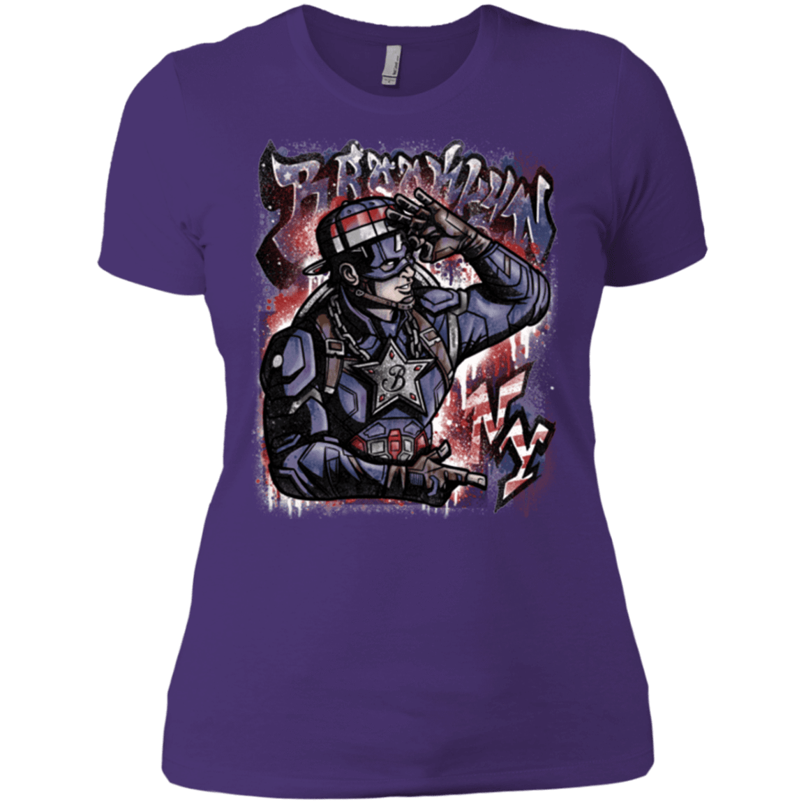 T-Shirts Purple / X-Small Cap Brooklyn Women's Premium T-Shirt