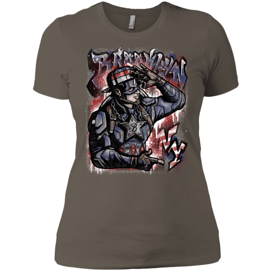 T-Shirts Warm Grey / X-Small Cap Brooklyn Women's Premium T-Shirt