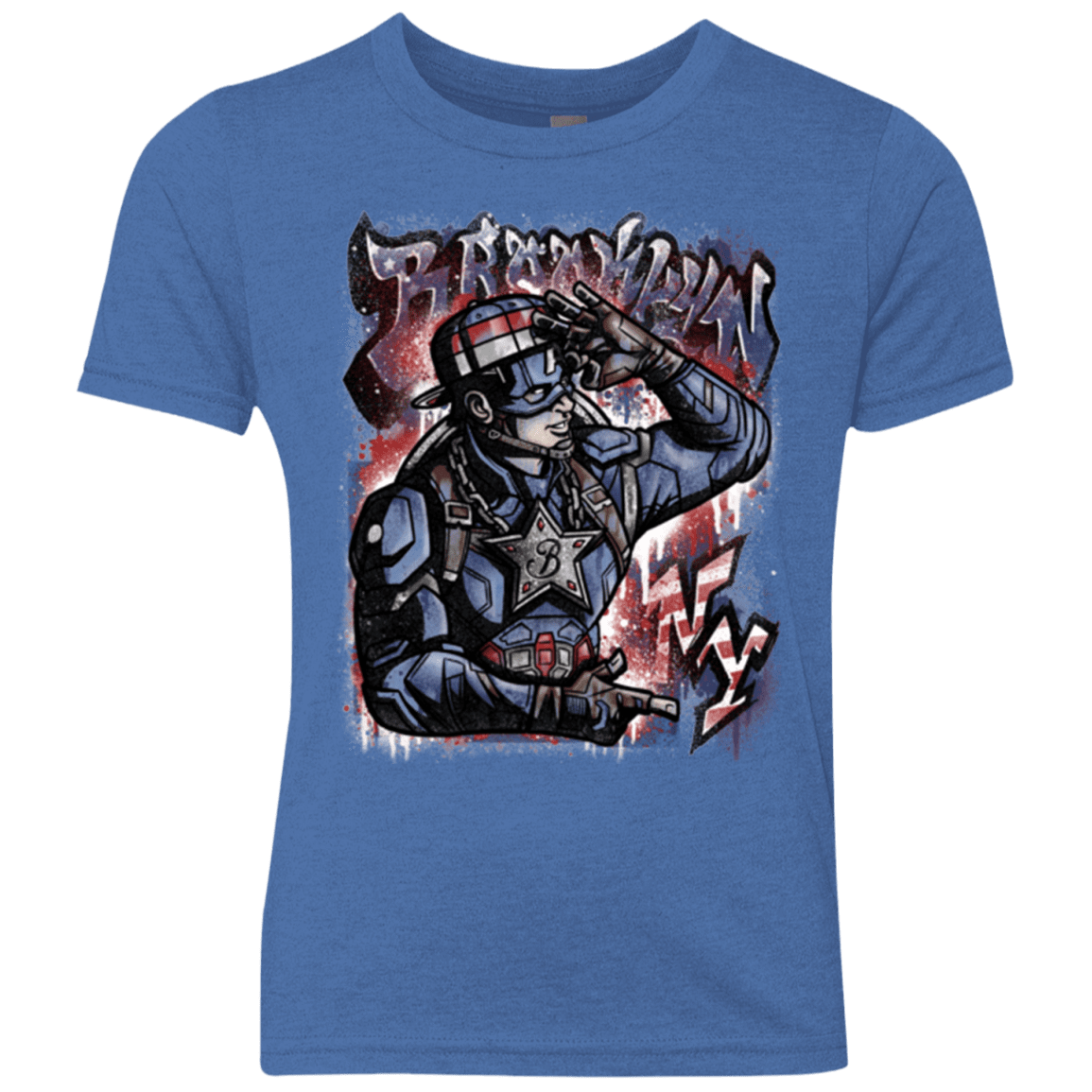 T-Shirts Vintage Royal / YXS Cap Brooklyn Youth Triblend T-Shirt