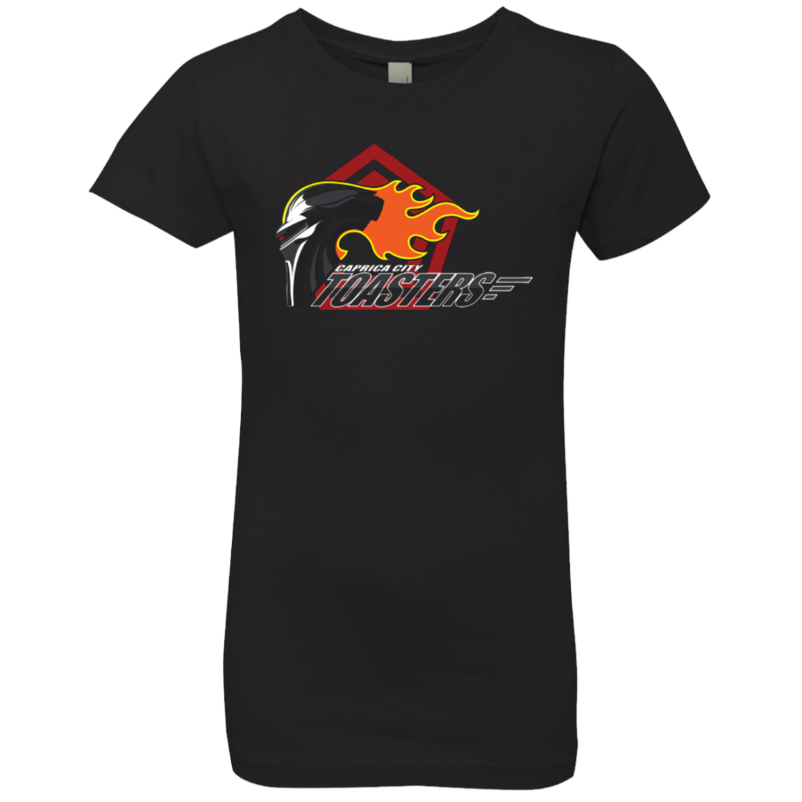 T-Shirts Black / YXS Caprica City Toasters Girls Premium T-Shirt
