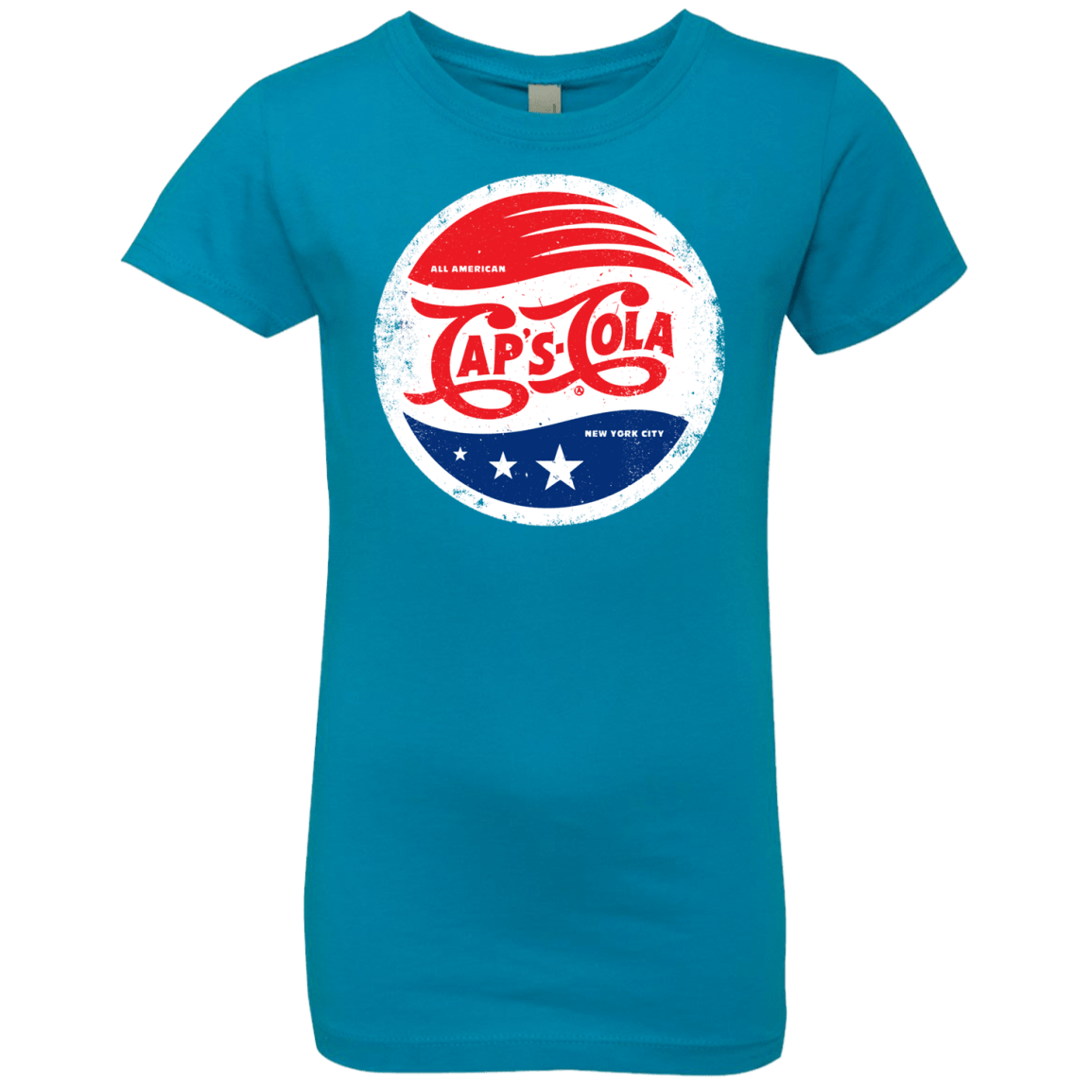 T-Shirts Turquoise / YXS Caps Cola Girls Premium T-Shirt