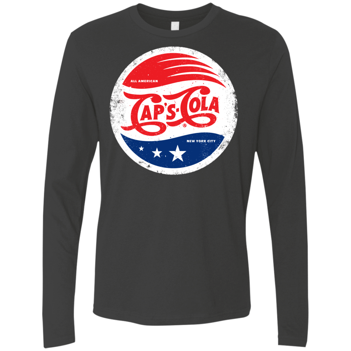T-Shirts Heavy Metal / Small Caps Cola Men's Premium Long Sleeve
