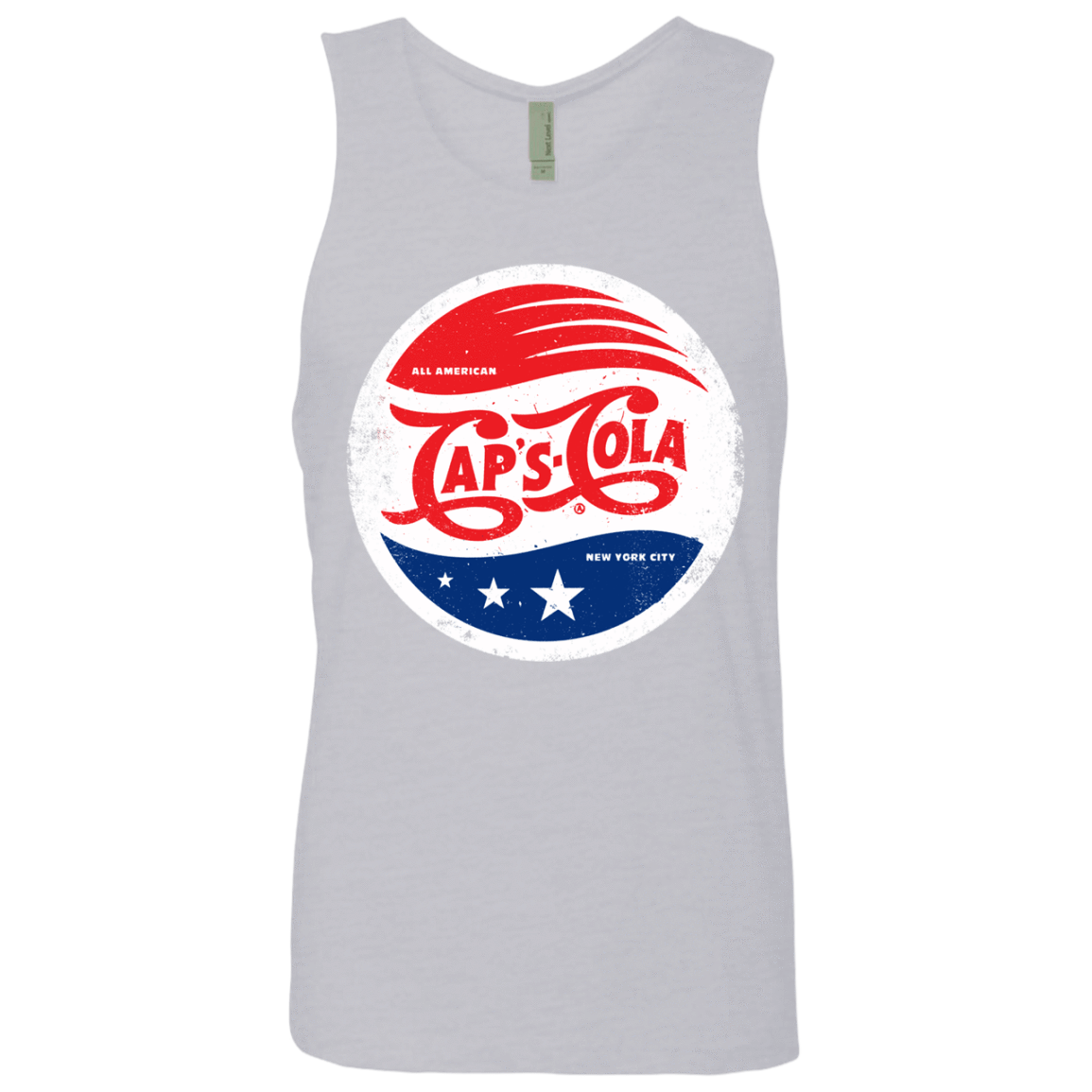 T-Shirts Heather Grey / Small Caps Cola Men's Premium Tank Top