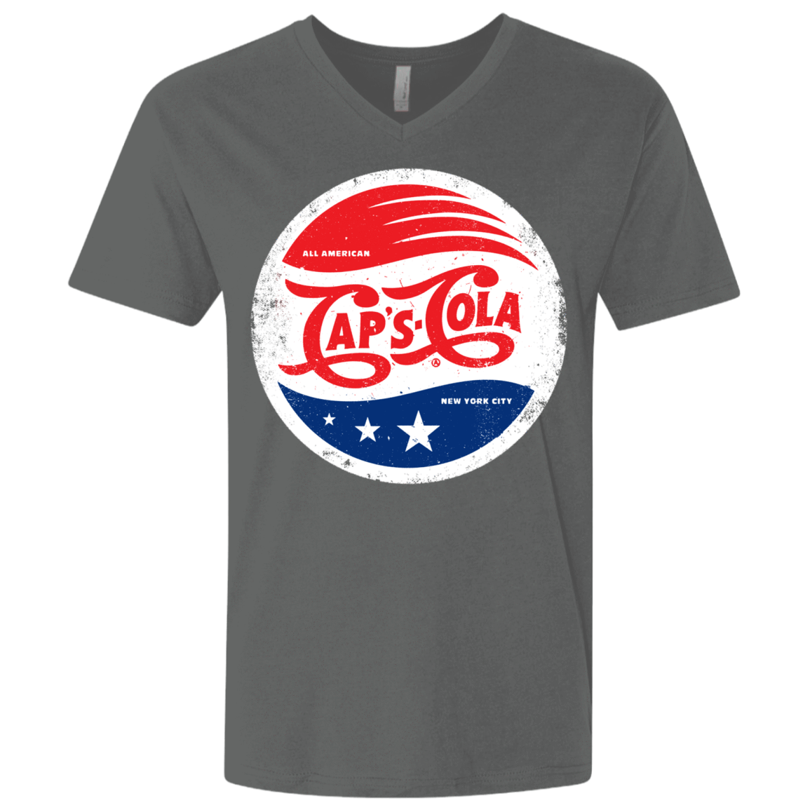 T-Shirts Heavy Metal / X-Small Caps Cola Men's Premium V-Neck