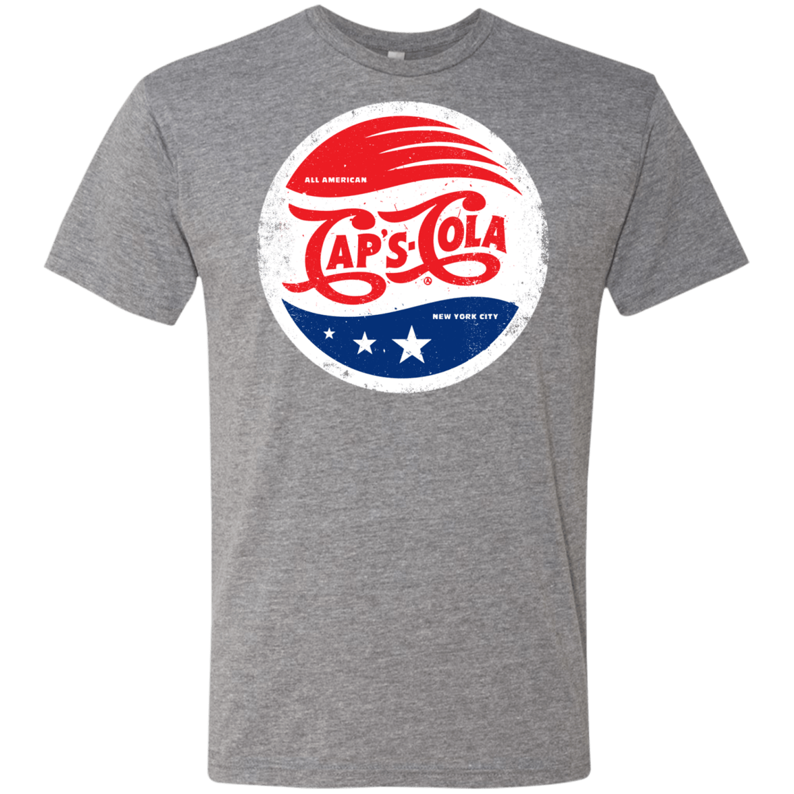 T-Shirts Premium Heather / Small Caps Cola Men's Triblend T-Shirt