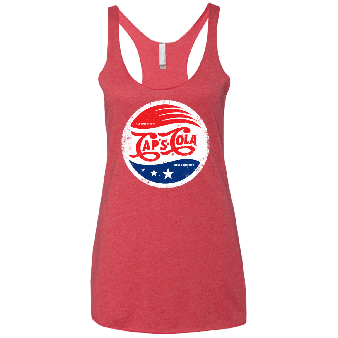T-Shirts Vintage Red / X-Small Caps Cola Women's Triblend Racerback Tank