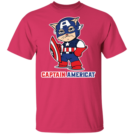 T-Shirts Heliconia / S Captain AmeriCAT T-Shirt