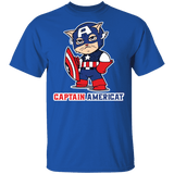 T-Shirts Royal / S Captain AmeriCAT T-Shirt