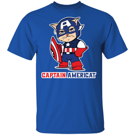T-Shirts Royal / S Captain AmeriCAT T-Shirt