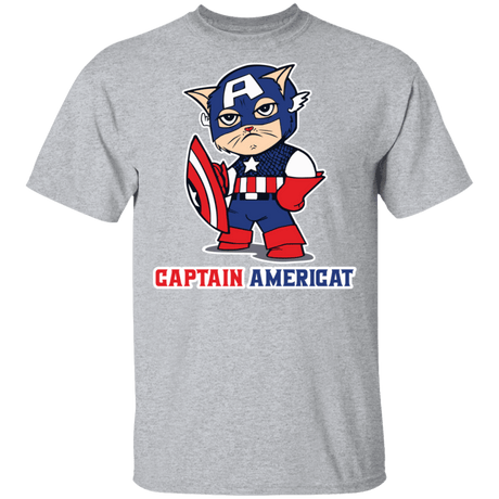 T-Shirts Sport Grey / S Captain AmeriCAT T-Shirt