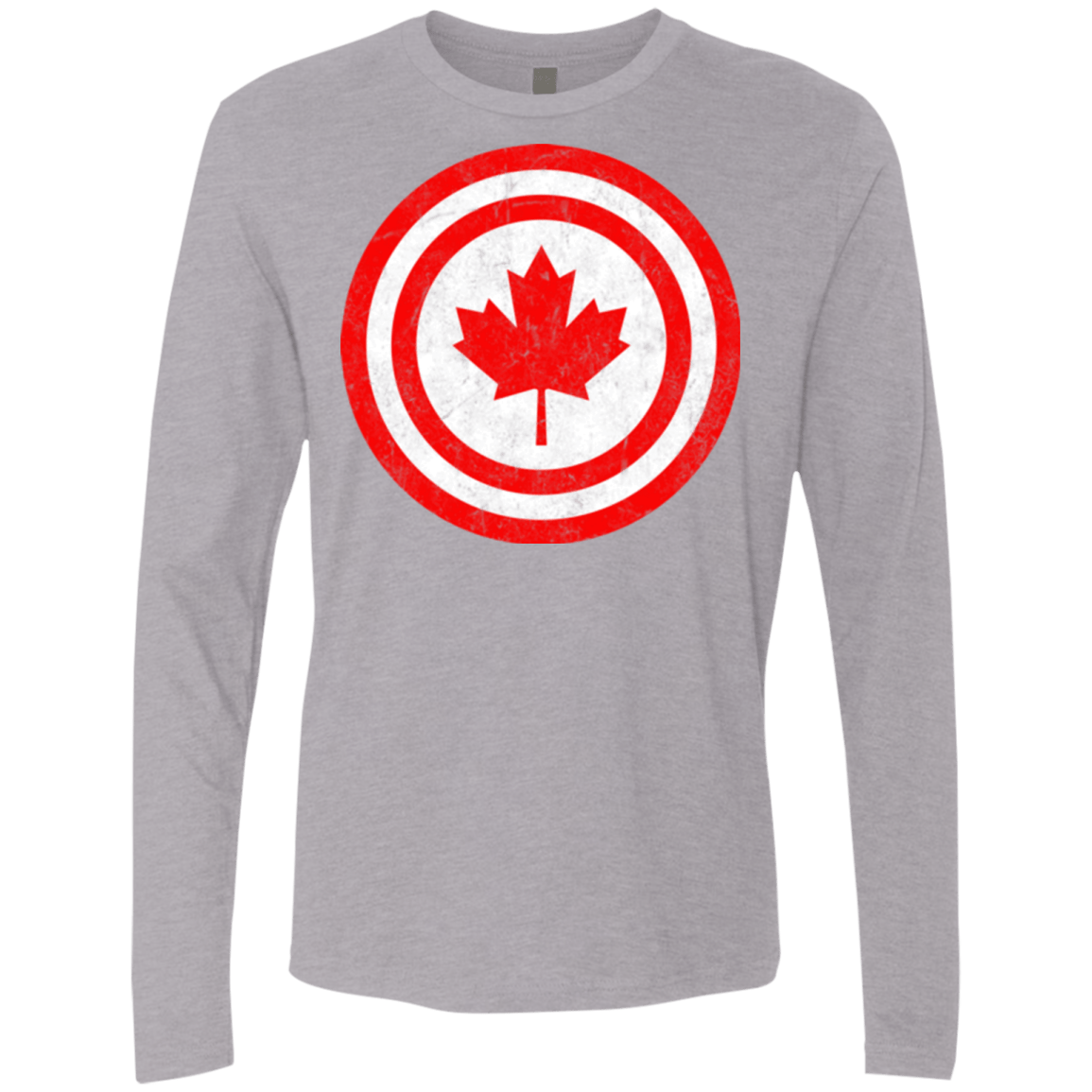 T-Shirts Heather Grey / Small Captain Canada Men's Premium Long Sleeve