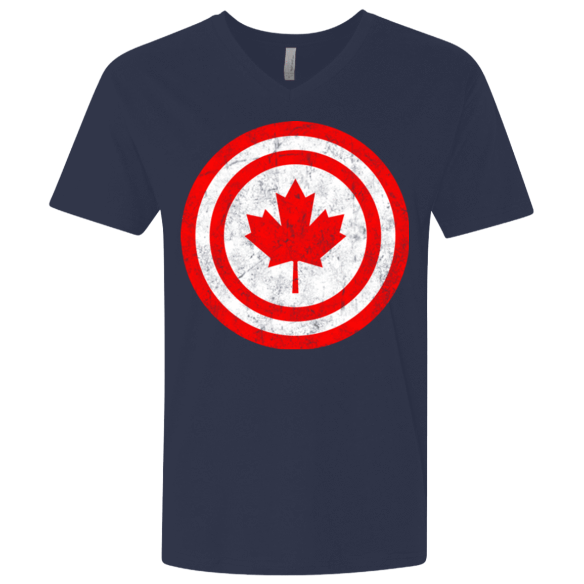 T-Shirts Midnight Navy / X-Small Captain Canada Men's Premium V-Neck