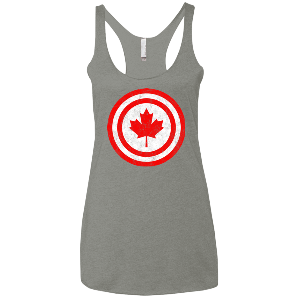 T-Shirts Venetian Grey / X-Small Captain Canada Women's Triblend Racerback Tank