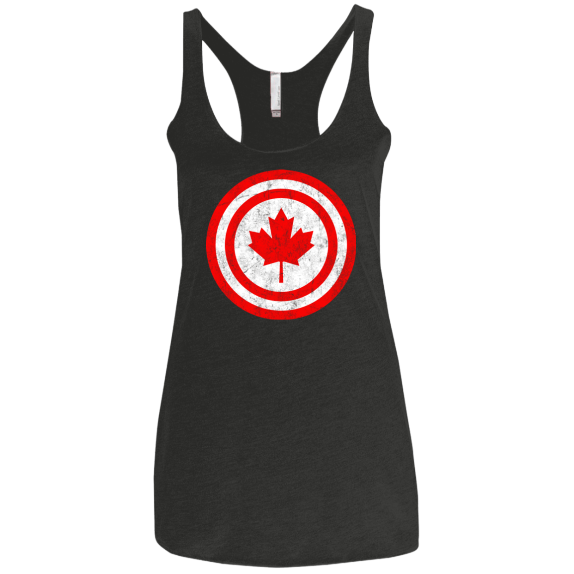 T-Shirts Vintage Black / X-Small Captain Canada Women's Triblend Racerback Tank