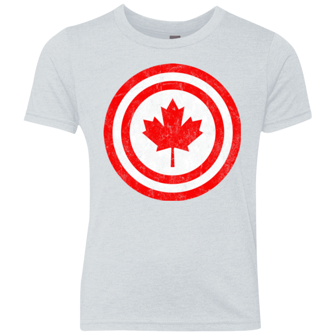 T-Shirts Heather White / YXS Captain Canada Youth Triblend T-Shirt