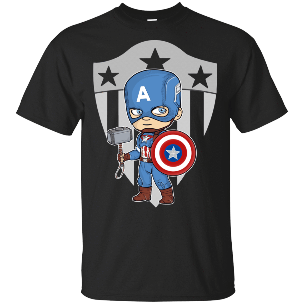 T-Shirts Black / S Captain Cute T-Shirt