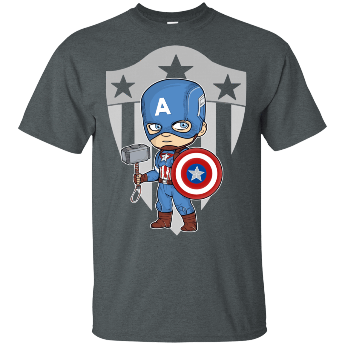 T-Shirts Dark Heather / S Captain Cute T-Shirt