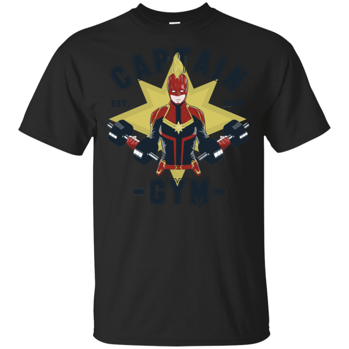 T-Shirts Black / S Captain Gym T-Shirt