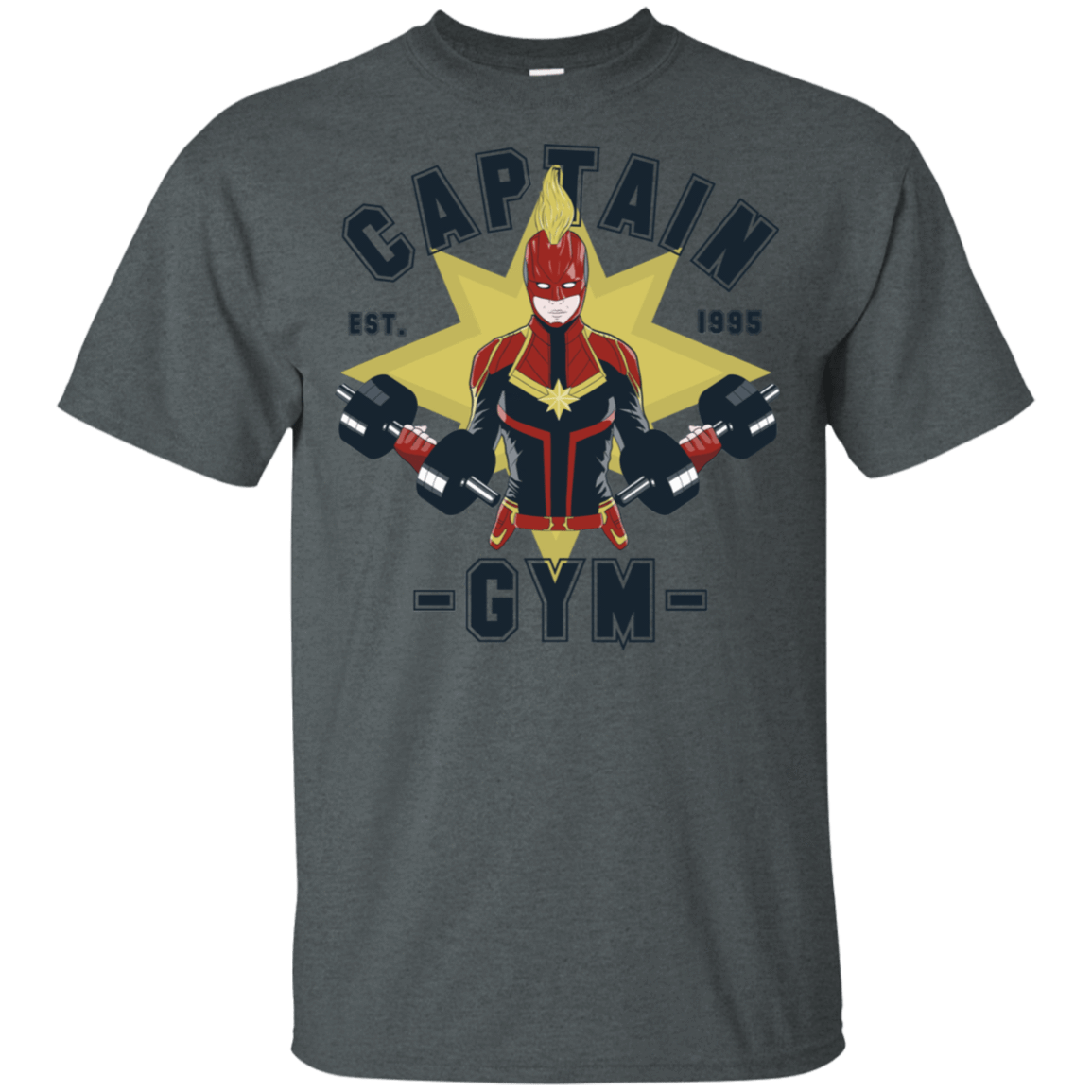 T-Shirts Dark Heather / S Captain Gym T-Shirt