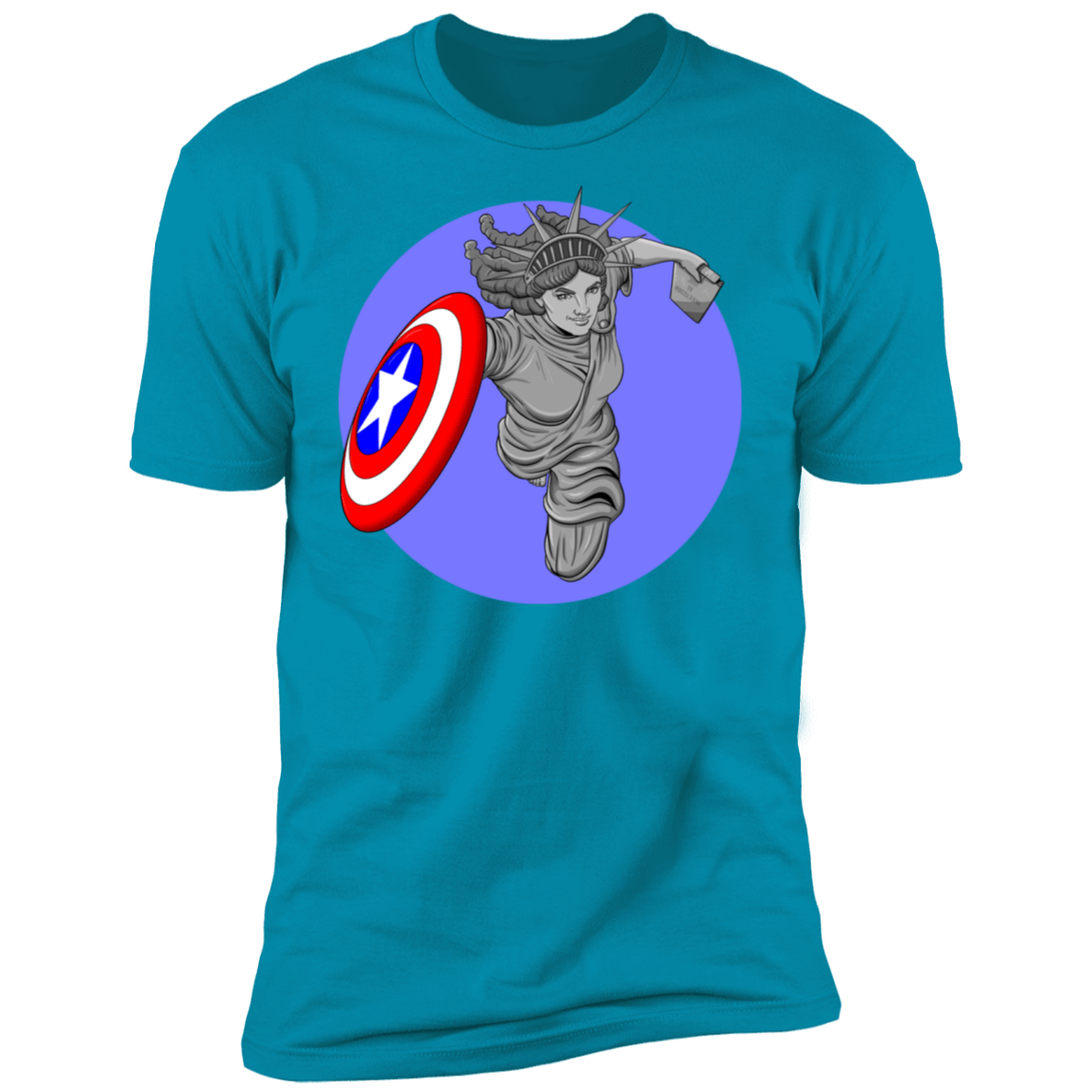 T-Shirts Turquoise / S Captain Liberty Men's Premium T-Shirt