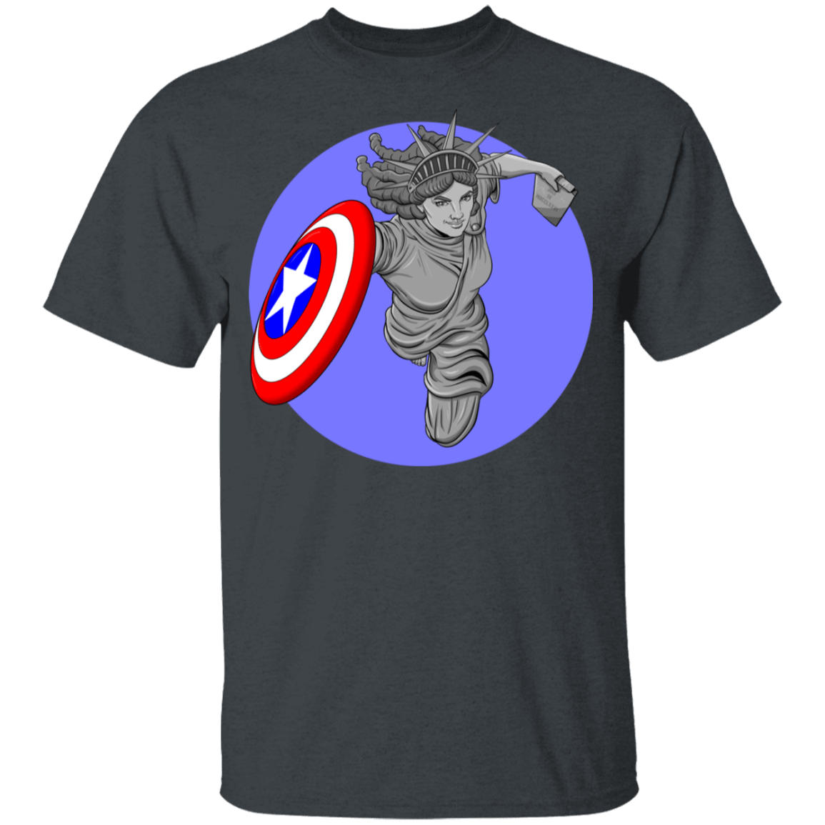 T-Shirts Dark Heather / YXS Captain Liberty Youth T-Shirt