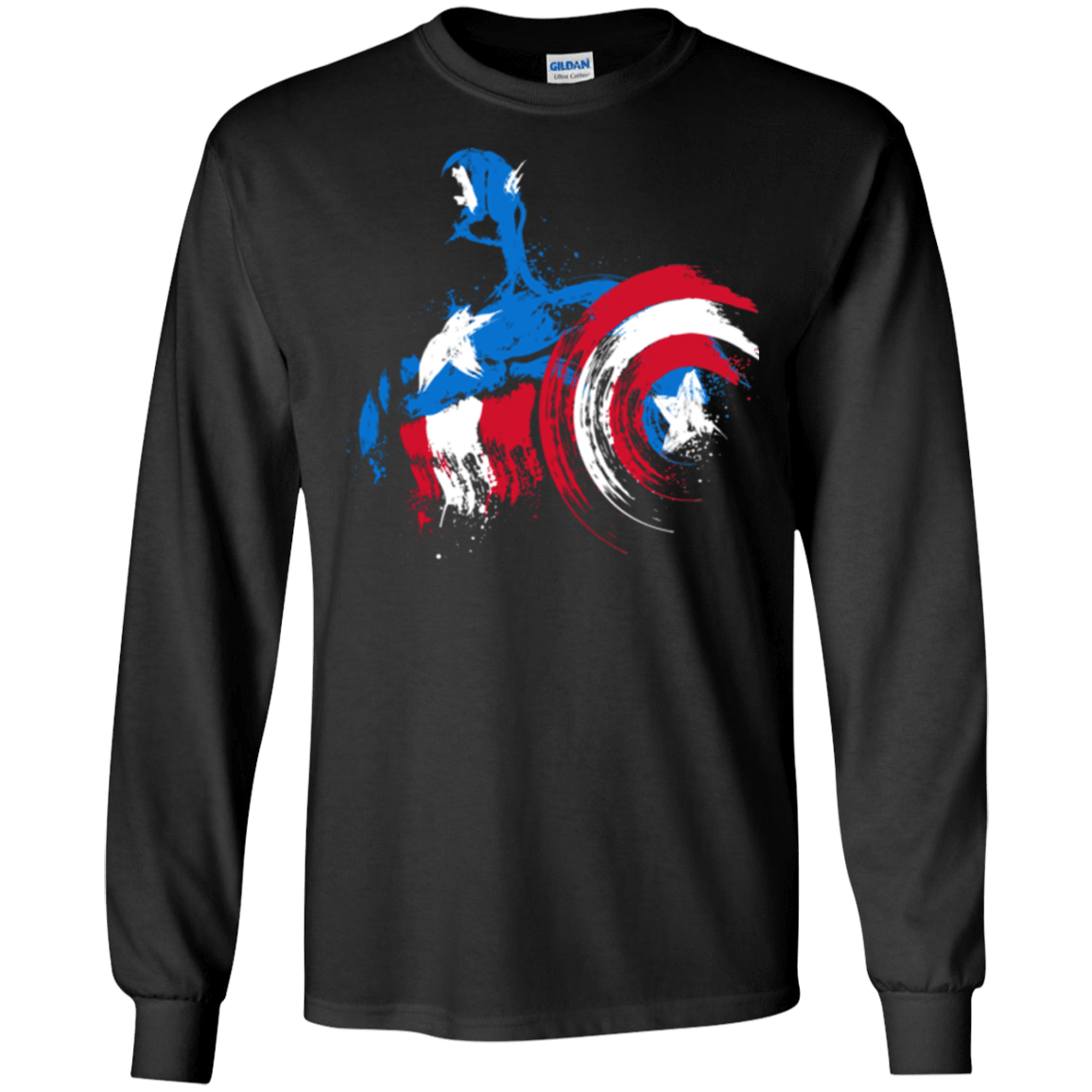 T-Shirts Black / S Captain Men's Long Sleeve T-Shirt