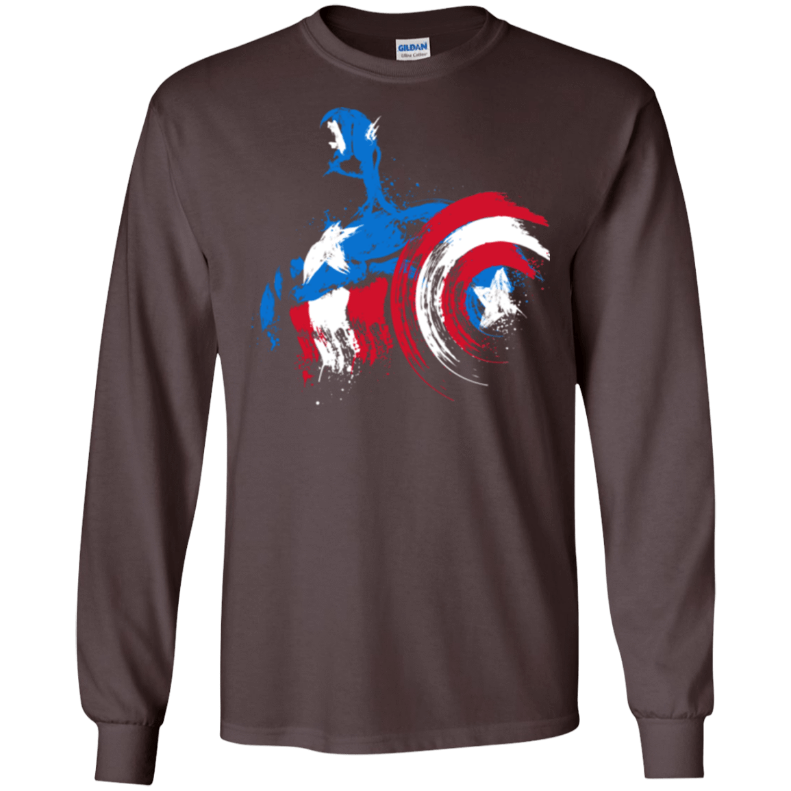 T-Shirts Dark Chocolate / S Captain Men's Long Sleeve T-Shirt